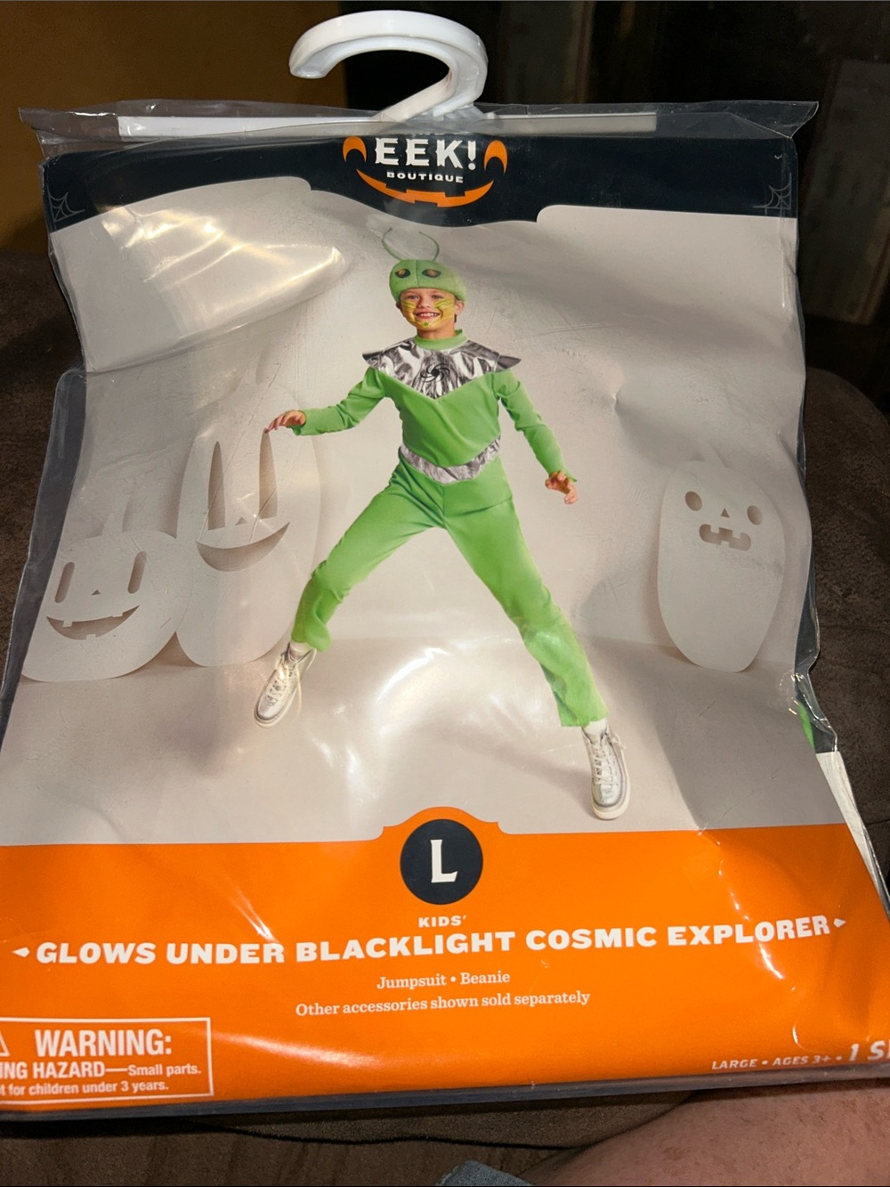 Eek! Boutique Kids' Green Cosmic Explorer Costume - L